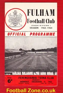 Fulham v Ferencvarosi Torna 1963 – Friendly Match – Hungary