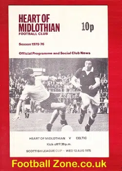 Heart Of Midlothian v Glasgow Celtic 1975