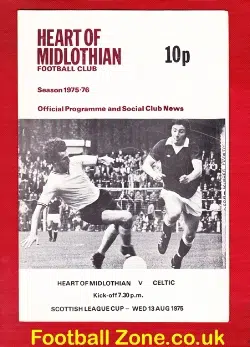 Heart Of Midlothian v Glasgow Celtic 1975
