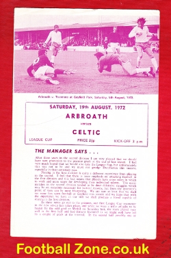 Arbroath v Glasgow Celtic 1972