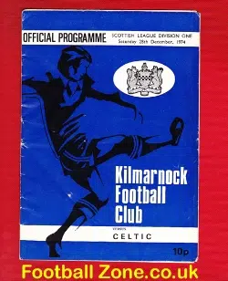Kilmarnock v Glasgow Celtic 1974