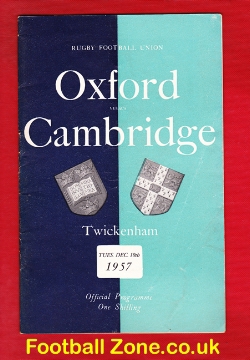 Oxford Rugby v Cambridge 1957