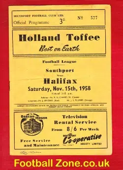 Southport v Halifax 1958