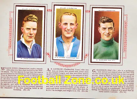 Association Football WD Wills Football Cards Book 1935 - 1936