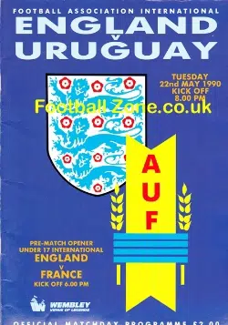 England v Uruguay 1990