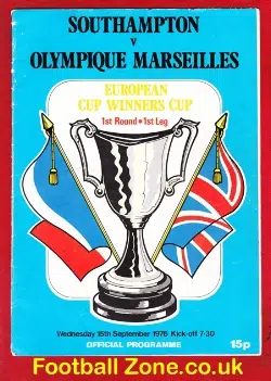 Southampton v Olympique Marseilles 1976 – ECWC