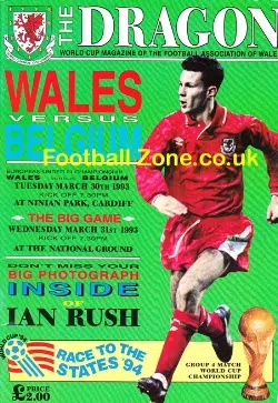 Wales v Belgium 1993