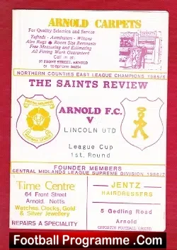 Arnold Town v Lincoln United 1986