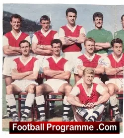 Arsenal Football Team Squad Picture Multi Signed 1950s - football memorabilia
