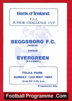 Beggsboro v Evergreen United 1984 – Irish Junior Cup