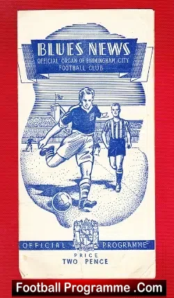 Birmingham City v Aston Villa 1949 – to clear