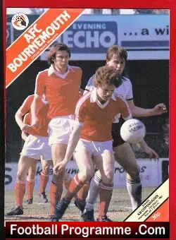 Bournemouth v Copenhagen 1981 - Friendly Match - football programme