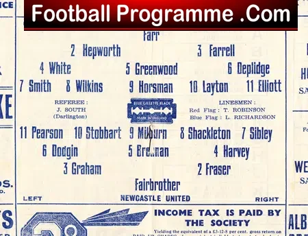 Bradford Park Avenue v Newcastle United 1947