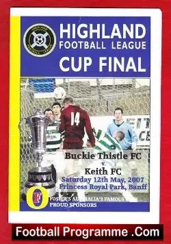 Buckie Thistle v Keith 2007 – Scottish Highland Cup Final