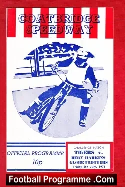 Coatbridge Speedway v Bert Hawkins Globe Trotters 1973