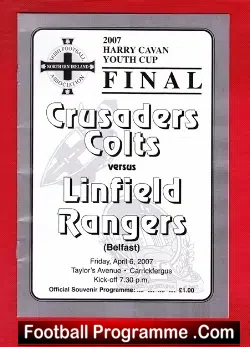 Crusaders v Linfield 2007 – Irish Cup Final