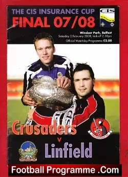Crusaders v Linfield 2008 – Irish Cup Final