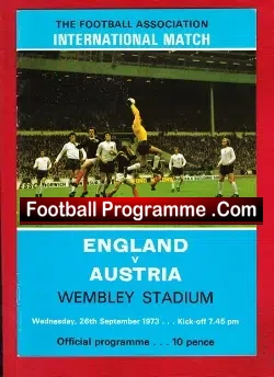 England v Austria 1973 – 7 Nil Score