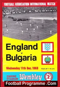 England v Bulgaria 1968