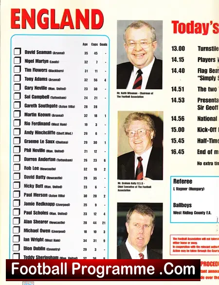England v Bulgaria 1998