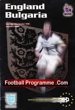 England v Bulgaria 1998