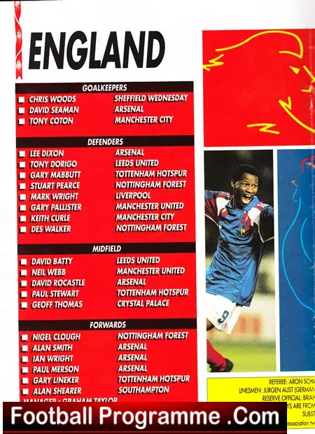 England v France 1992 – Wembley