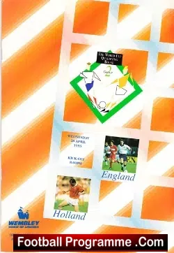 England v Holland 1993