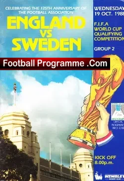 England v Sweden 1988