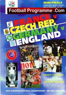 Euro 96 England v Germany + France v Czech Republic 1996 – Semi