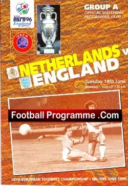 Euro 96 England v Holland Netherlands 1996