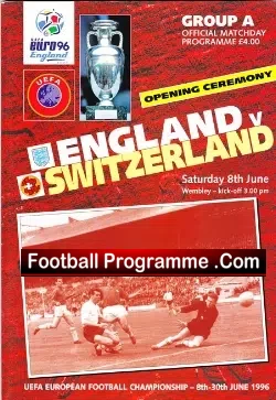 Euro 96 England v Switzerland 1996 – Opening Game