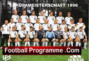 Euro 96 Germany v Czech Republic 1996 - Euro 96 Signed - football programme