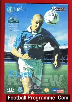 Everton v Manchester United 1998 - Treble Season Programme - football programme