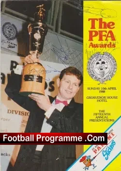 FA PFA Players Awards 1988 - Multi Autographed Signed - football programme