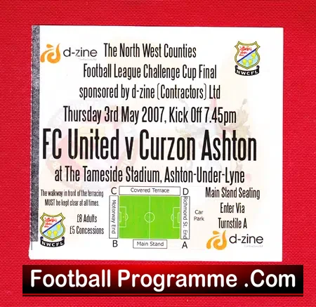 FC United Of Manchester v Curzon Ashton 2007 Cup Final