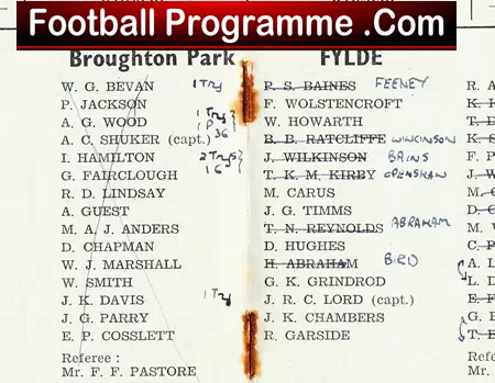 Fylde Rugby v Broughton Park 1949 – 1940s