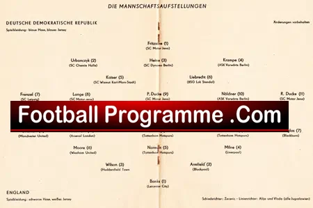 Germany v England 1963
