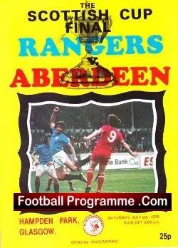 Glasgow Rangers v Aberdeen 1978 – Scotland Cup Final