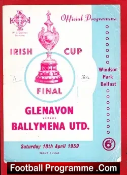 Glenavon v Ballymena United 1959 – Irish Cup Final