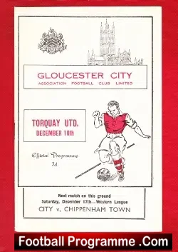 Gloucester City v Torquay United 1955