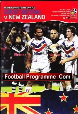 Great Britain Rugby v New Zealand 2007 – at Hull