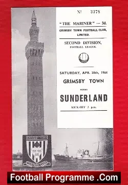 Grimsby Town v Sunderland 1964 - football programme