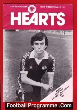 Heart Of Midlothian v Aberdeen 1981 – Multi Autographed SIGNED
