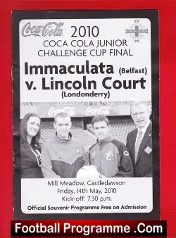 Immaculata v Lincoln Court 2010 – Irish Cup Final