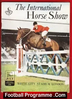 International Horse Show White City 1951 - sport programme