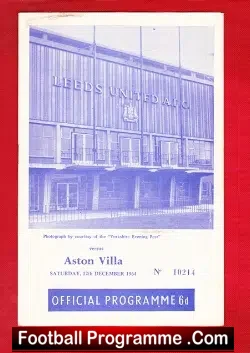 Leeds United v Aston Villa 1964
