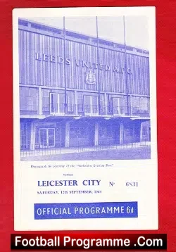 Leeds United v Leicester City 1964 - football programme