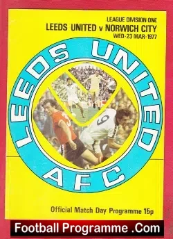 Leeds United v Norwich City 1977