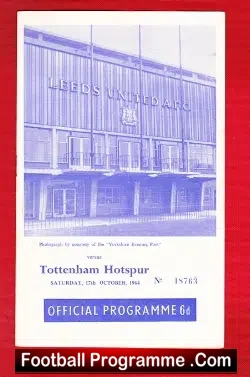 Leeds United v Tottenham 1964