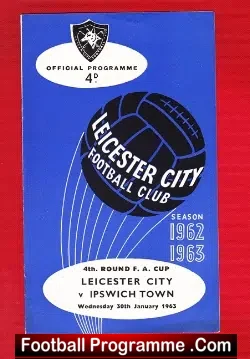 Leicester City v Ipswich Town 1963 - football programme